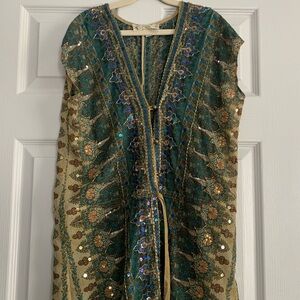 B Vintage for Anthropologie Beaded Tunic Size S